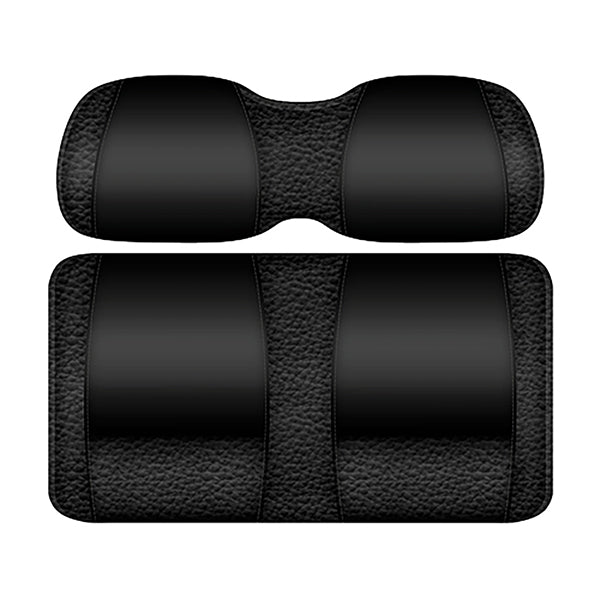 Juego de cojines delanteros DoubleTake Veranda, Yamaha Drive2, negro/negro, PN# SEAT-DT1132-BBK