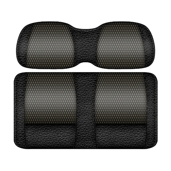 Juego de cojines delanteros DoubleTake Veranda, Yamaha Drive2, negro/grafito, PN# SEAT-DT1132-BGP