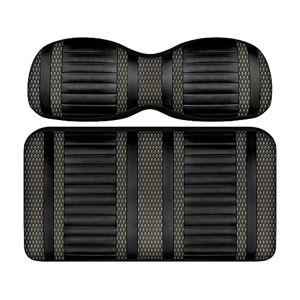 Juego de cojines traseros DoubleTake Extreme, universal, negro/grafito, PN# SEAT-DT2200-BGP