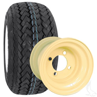 416/234 - Acero, beige, 8 x 7, estándar con Kenda Hole In One, 18 x 8,5-8, 4 capas, PN n.° TIR-301