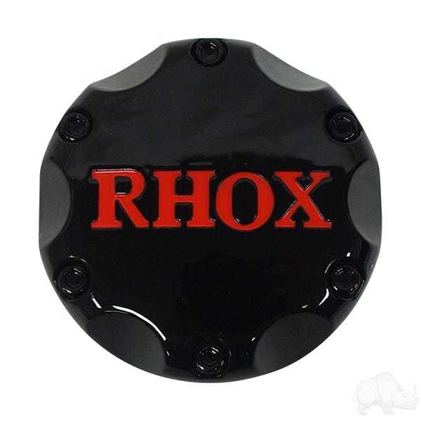 Center Cap, Black with Red RHOX