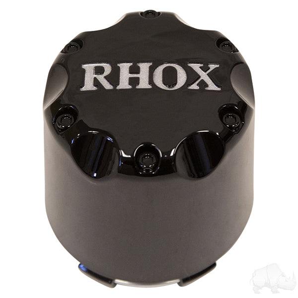 Center Cap, Black with Silver RHOX