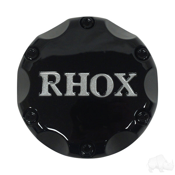 Center Cap, Black with Silver RHOX