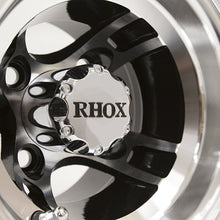 RHOX Brickyard, Machined w/Black w/ Center Cap, 8x7 ET-27