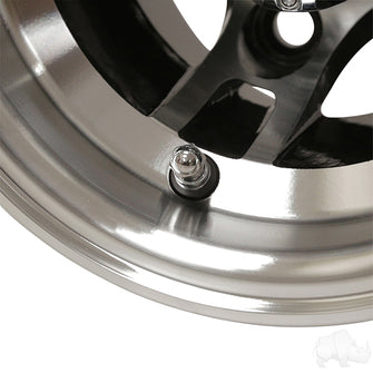 RHOX Brickyard, Machined w/Black w/ Center Cap, 8x7 ET-27