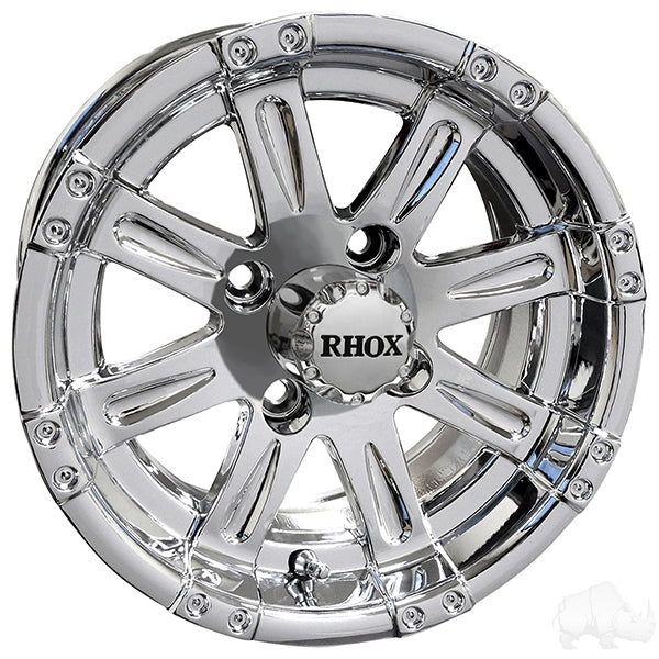 RHOX Vegas, cromado con tapa central, 12 x 6, centrado, PN n.° TIR-RX170