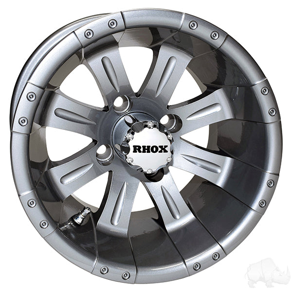 RHOX Vegas, metalizado, 12 x 7 ET-25, n.º de pieza TIR-RX180-GM