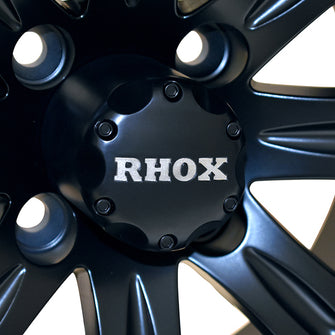 RHOX Vegas, Matte Black w/ Center Cap, 12x7 ET-25