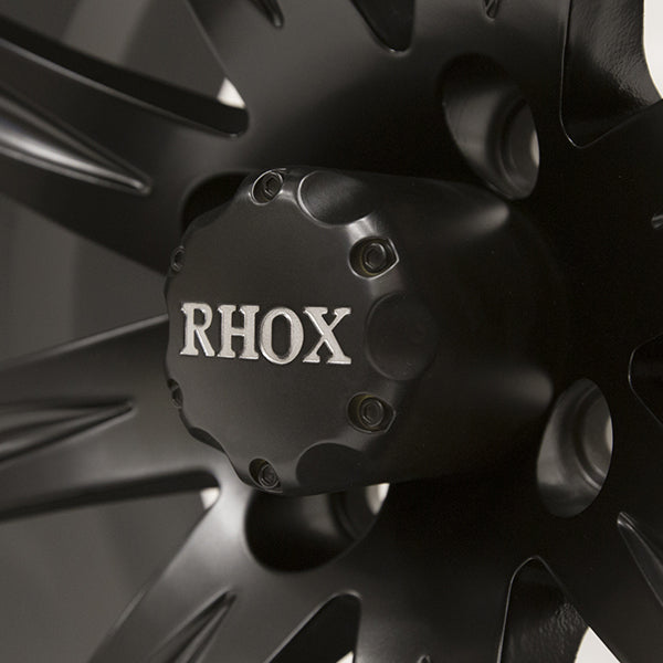 RHOX Vegas, Matte Black w/ Center Cap, 14x7 ET-25