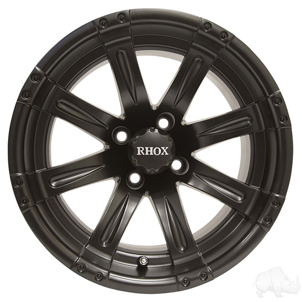 RHOX Vegas, Matte Black w/ Center Cap, 14x7 ET-25