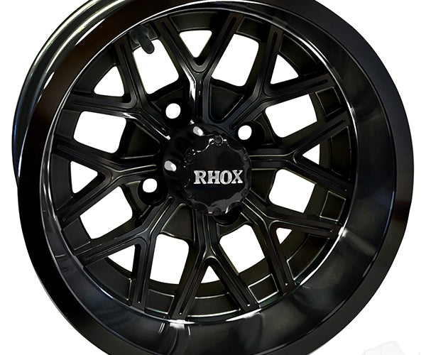 Rhox Rx406 RHOX RX284, Gloss Black, 12x6 ET-10- from Rhox – Lakeside Buggies