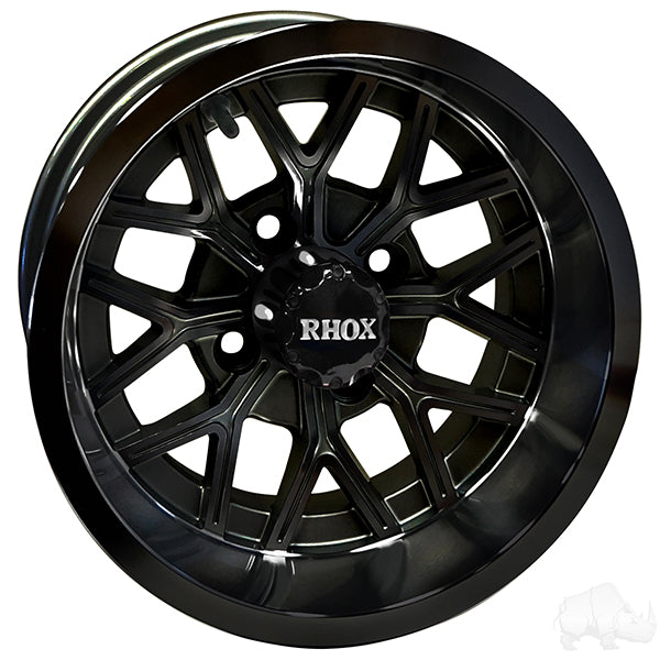 RHOX RX284, Gloss Black, 12x6 ET-10