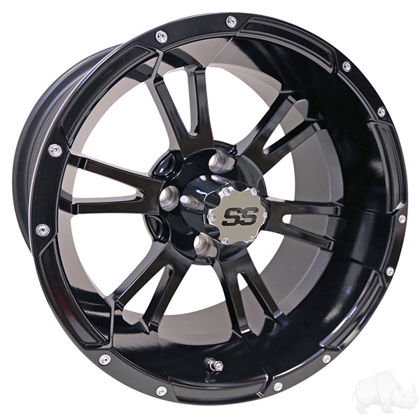 RHOX RX341, negro con tapa central, 14 x 7 ET-25 PN# TIR-RX341