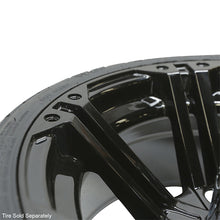 RHOX RX354 Gloss Black w/ Chrome Center Cap, 14x7 ET-25