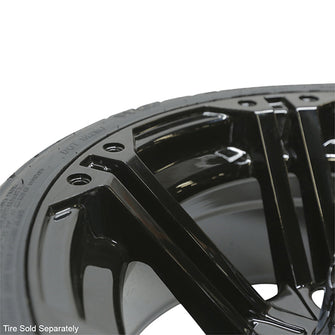 RHOX RX354 Gloss Black w/ Chrome Center Cap, 14x7 ET-25
