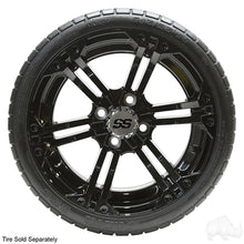 RHOX RX354 Gloss Black w/ Chrome Center Cap, 14x7 ET-25