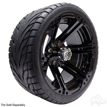 RHOX RX354 Gloss Black w/ Chrome Center Cap, 14x7 ET-25