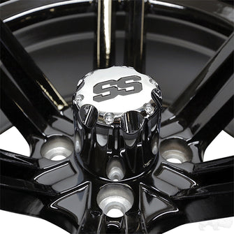 RHOX RX354 Gloss Black w/ Chrome Center Cap, 14x7 ET-25