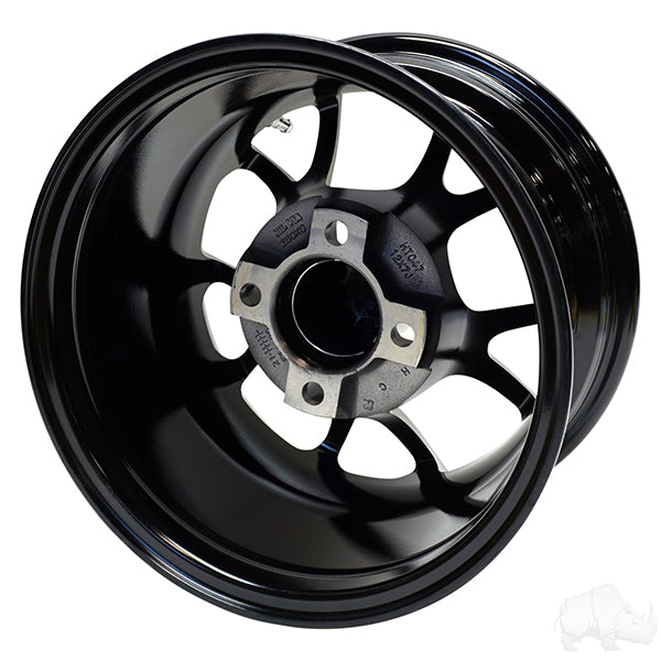 RHOX RX406, Gloss Black, 12x7 ET-25