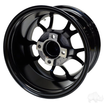 RHOX RX406, Gloss Black, 12x7 ET-25