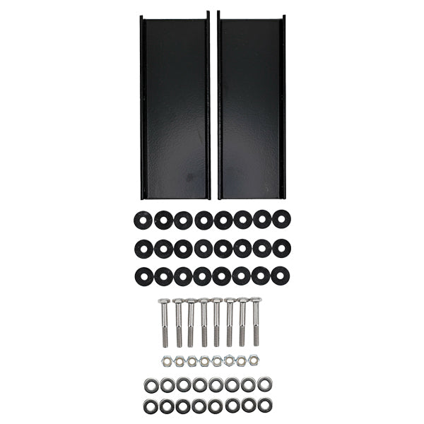 Soportes de montaje frontales superiores DoubleTake para Kwick-Track Top de 60", 80 o 120", Club Car Precedent 04+ PN# TOP-DT0023-F