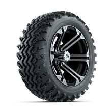 GTW Specter Machined/Black 14 in Wheels with 23x10.00-14 Rogue All Terrain Tires  Full Set