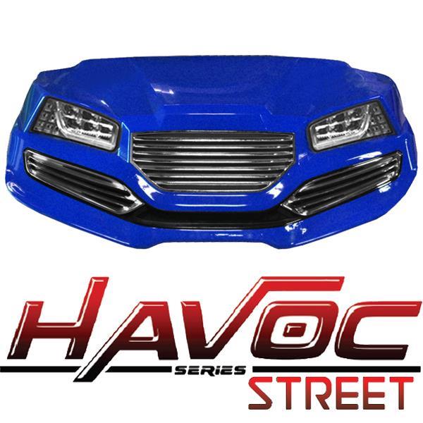 Yamaha G29/Drive HAVOC Street Style Front Cowl Kit in Blue (Years 2007-2016)