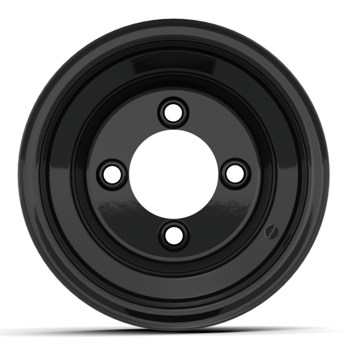 8" GTW Gloss Black Steel Wheel (Centered)