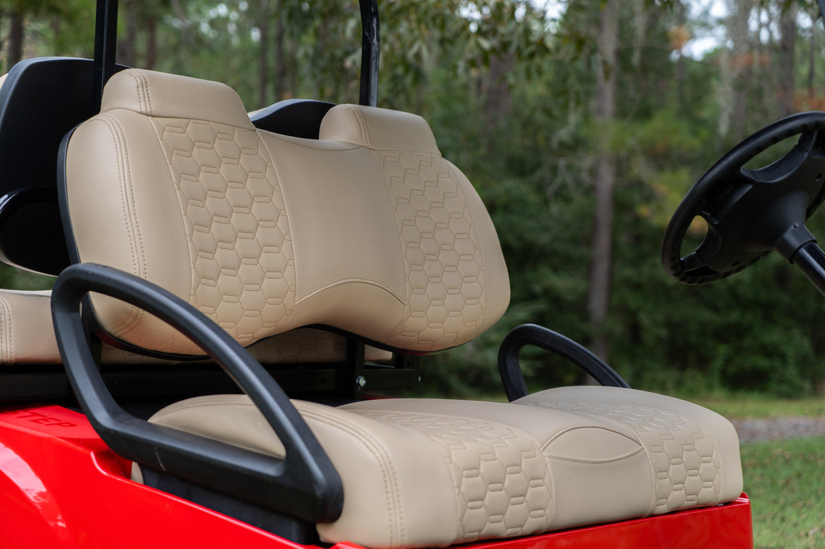 MadJax Colorado Seats for EZGO TXT/RXV/S4/L4 & MadJax XSeries Storm  Light Beige