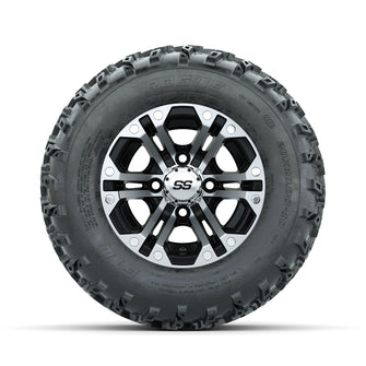 GTW Specter Machined/Black 10 in Wheels with 20x10.00-10 Rogue All Terrain Tires  Full Set