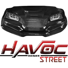Yamaha G29/Drive HAVOC Street Style Front Cowl Kit in Black (Years 2007-2016) PN# 05-048CS