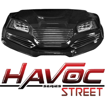 Kit de carenado delantero Yamaha G29/Drive HAVOC Street Style en negro (años 2007-2016) -