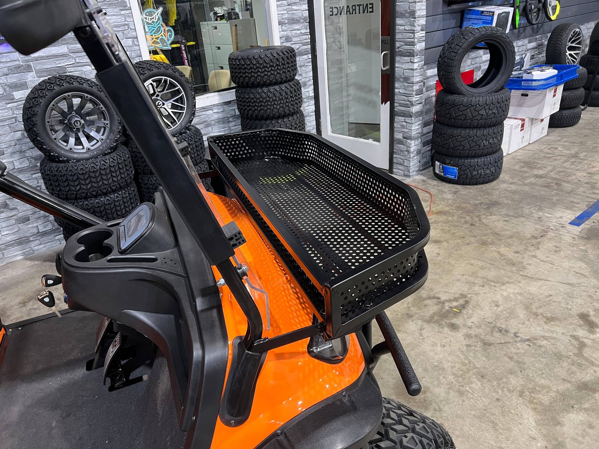 Front Clay Basket for Icon golf carts PN# ICON BASKET -  Lakeside Buggies at LakesideBuggies.com