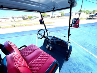 Cubierta de tablero con cerradura y perilla de cambio giratoria para carros de golf Icon