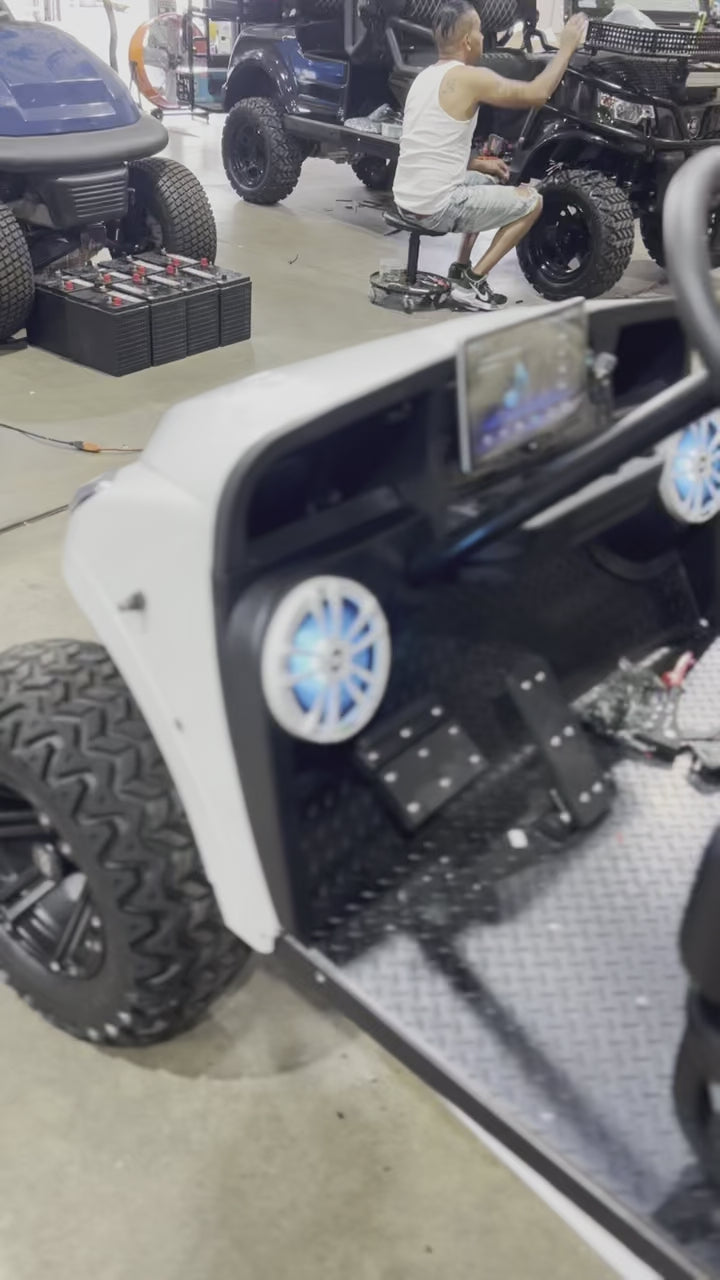 Load video: Lakeside Buggies Golf Cartt Audio Package PN#
