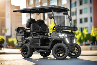 2025 VIBE EV - EV4  Matte Black Special Edition 4 Passenger Street Legal Golf Cart -  Vibe EV at LakesideBuggies.com