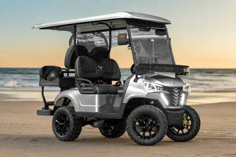 2025 VIBE EV - EV4  Blade Silver 4 Passenger Street Legal Golf Cart -  Vibe EV at LakesideBuggies.com