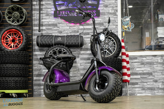 E-Rider Electric Personal Transportation Scooter Purple