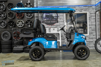 2025 VIBE EV - EV4  Ocean Breeze Blue 4 Passenger Street Legal Golf Cart -  Vibe EV at LakesideBuggies.com