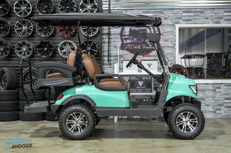 2024 Kodiak Defender Teal  Lifted  4 Passenger Golf Cart PN# 4C9KSB1D6PG647223 -  Kodiak EV at LakesideBuggies.com