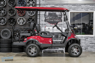 2024  Icon EV  I40L  Burgandy  Lead Acid  4 Passenger PN# LT-A0133067 -  Icon EV at LakesideBuggies.com