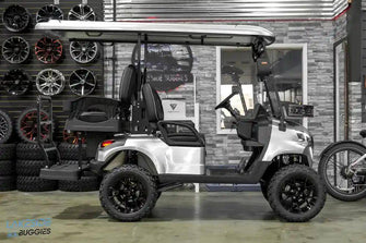 2025 VIBE EV - EV4  Blade Silver 4 Passenger Street Legal Golf Cart -  Vibe EV at LakesideBuggies.com