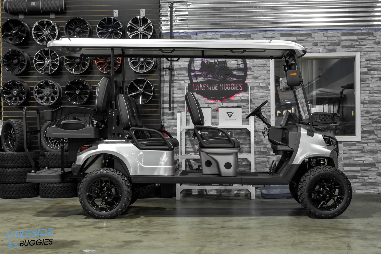 2025 VIBE EV - EV6  Blade Silver 6 Passenger Street Legal Golf Cart -  Vibe EV at LakesideBuggies.com