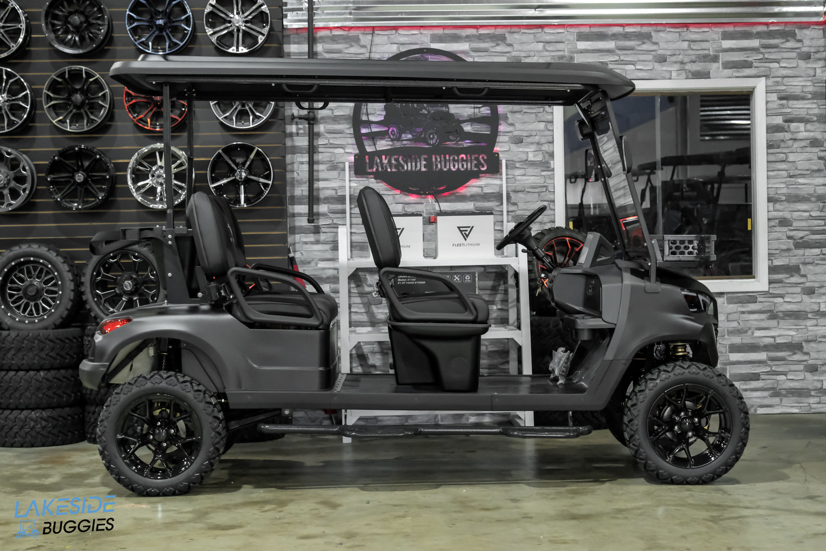 2025 VIBE EV  - EV4  Matte Black Limited Edition 4 Forward Passenger Street Legal Golf Cart -  Vibe EV at LakesideBuggies.com