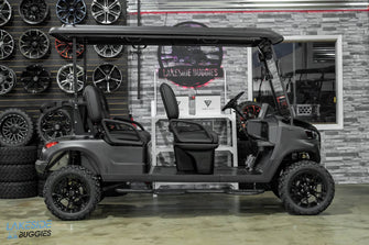 2025 VIBE EV  - EV4  Matte Black Limited Edition 4 Forward Passenger Street Legal Golf Cart -  Vibe EV at LakesideBuggies.com