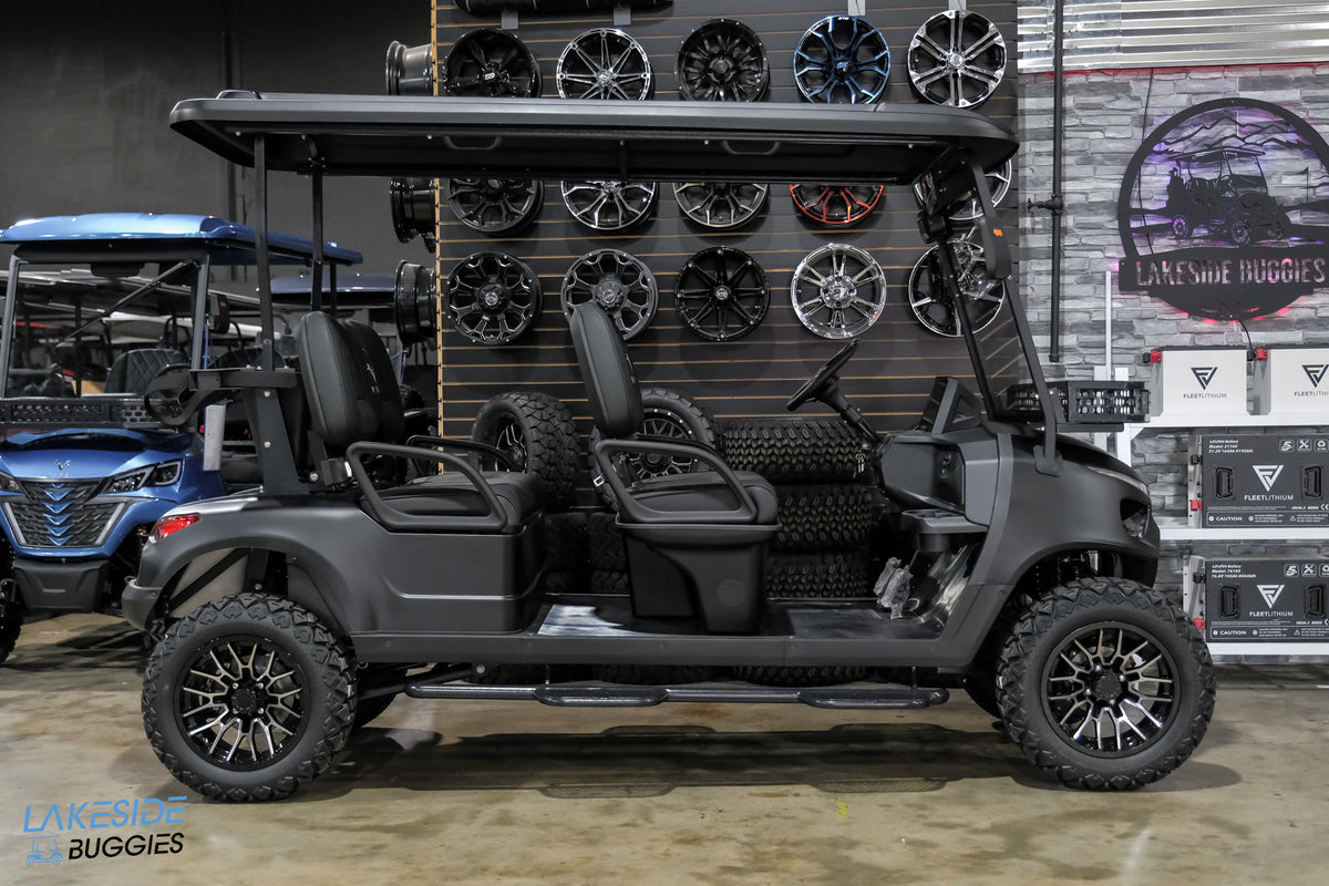 2025 VIBE EV - FLEX 4F  Matte Black Special Edition 4 Forward Passenger Street Legal Golf Cart -  Vibe EV at LakesideBuggies.com
