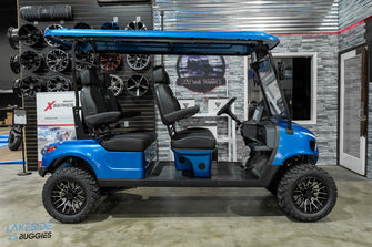 2025 VIBE EV - FLEX 4F Laguna Blue Carrito de golf legal para calle con 4 pasajeros delanteros