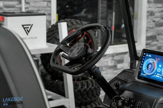 2025 VIBE EV - FLEX 4F  Blade Silver 4 Forward Passenger Street Legal Golf Cart -  Vibe EV at LakesideBuggies.com