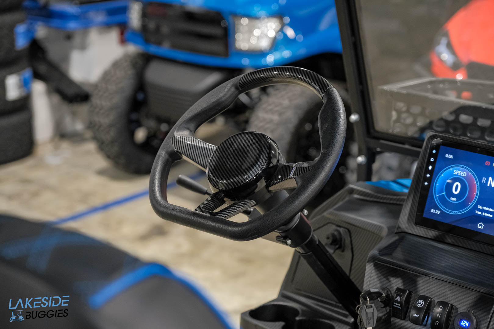 2025 VIBE EV - EV4F  Ocean Breeze Blue 4 Forward Passenger Street Legal Golf Cart -  Vibe EV at LakesideBuggies.com