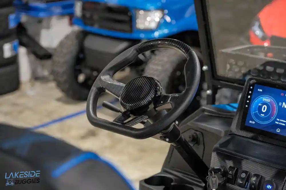2025 VIBE EV - EV4F  Ocean Breeze Blue 4 Forward Passenger Street Legal Golf Cart -  Vibe EV at LakesideBuggies.com